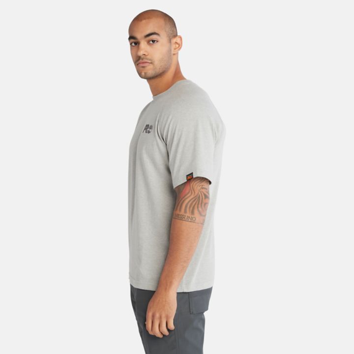 Camiseta Timberland PRO Core Reflective Logo Masculina na cor cinza