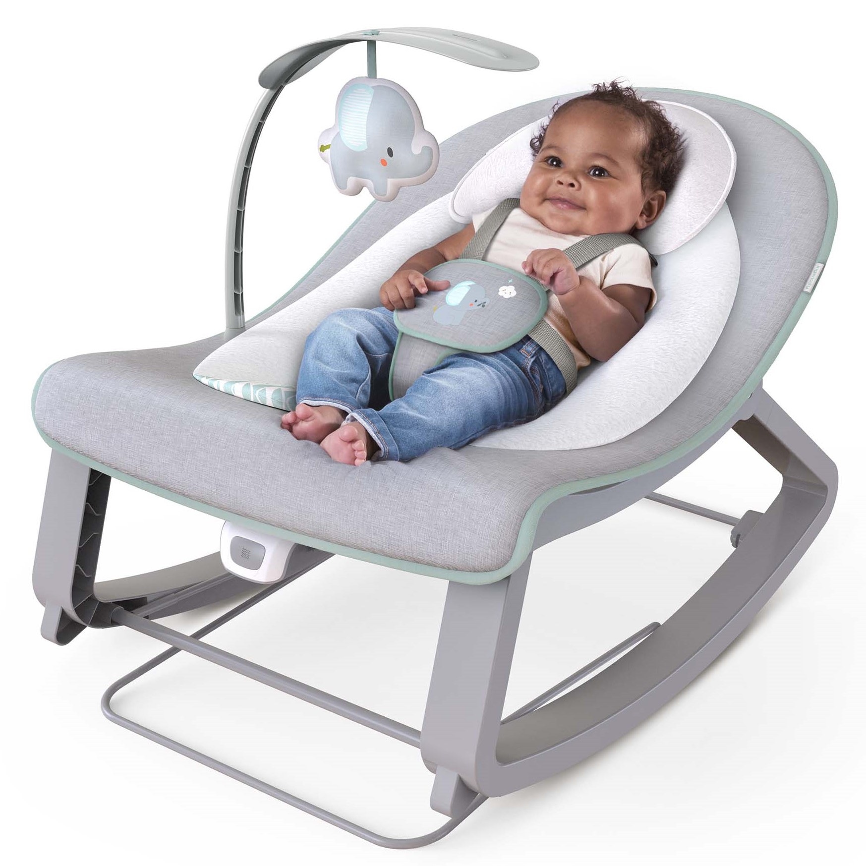 Ingenuity Keep Cosy 3-in-1 Grow with Me Bounce & Rock Seat naturel