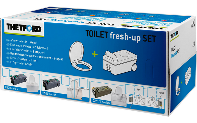 Thetford Fresh-Up Set C2 / C3 / C4 Serie Toiletten-Aufbereitungsset 2 teilig