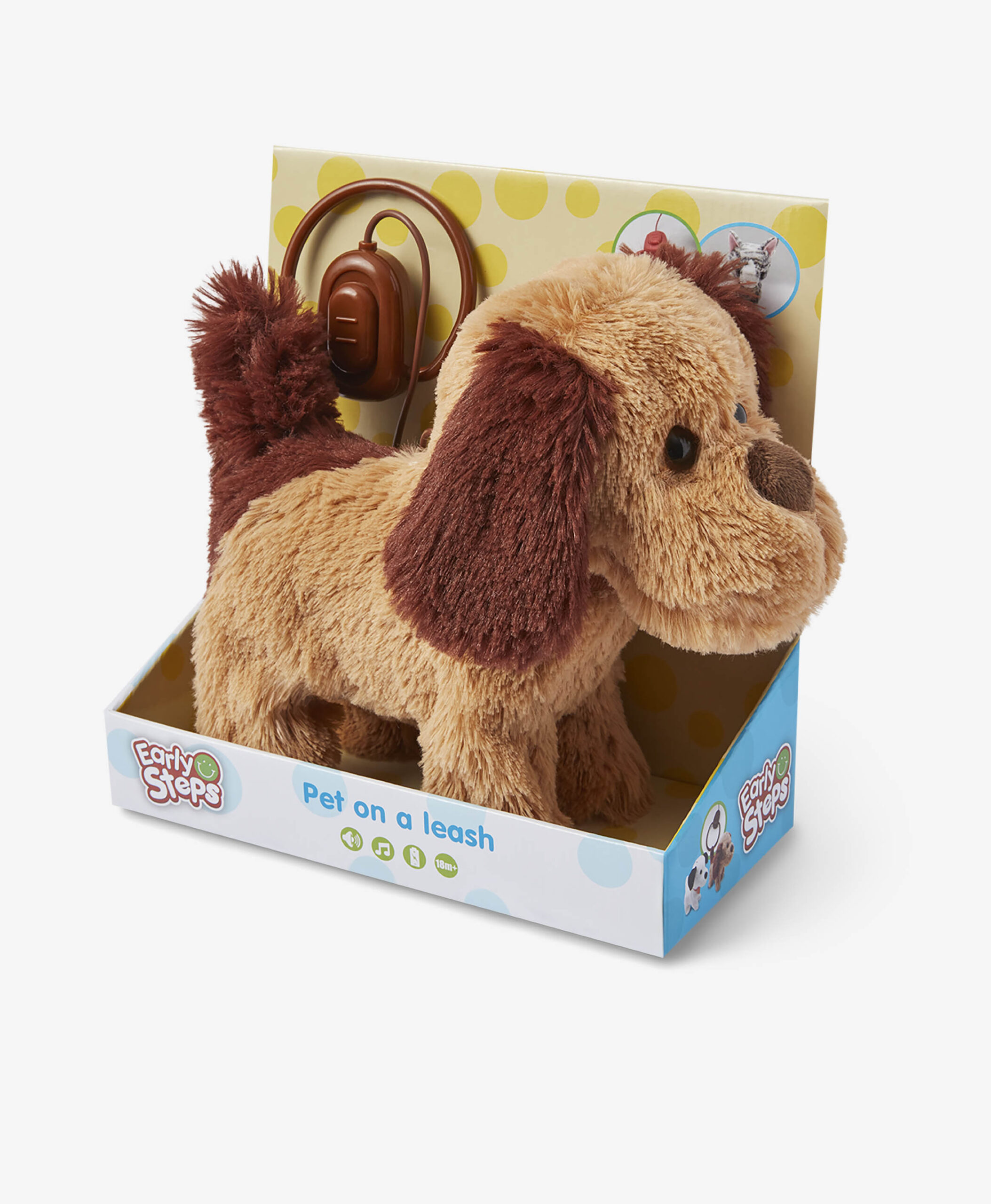 Spielzeug Hund mit Leine