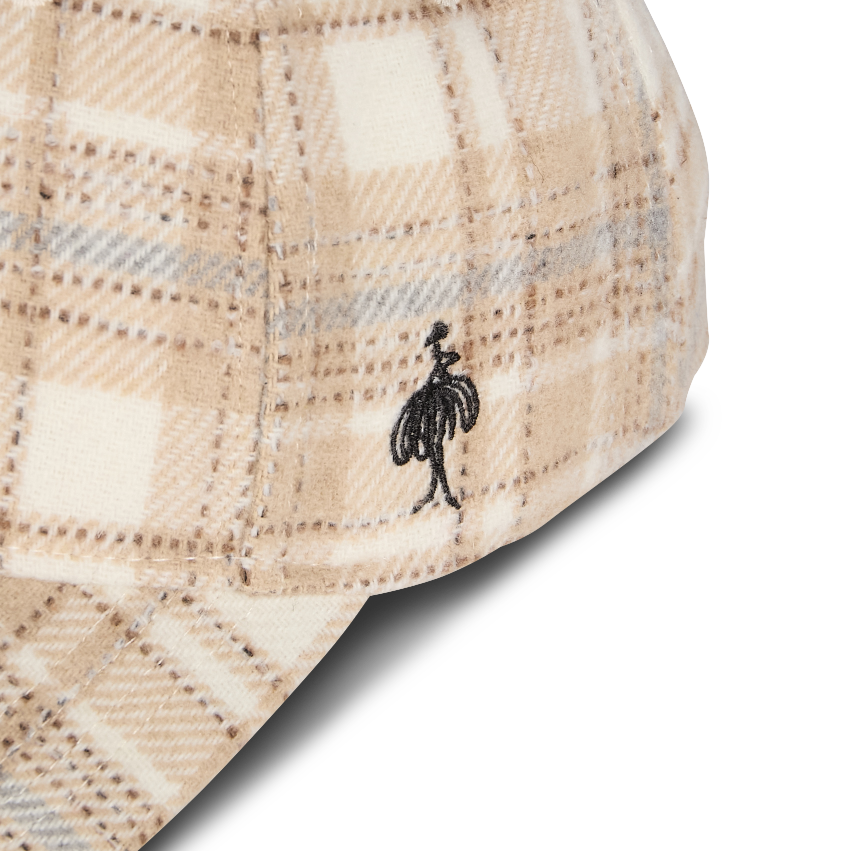 AYLER - Casquette à carreaux en tweed| Marron