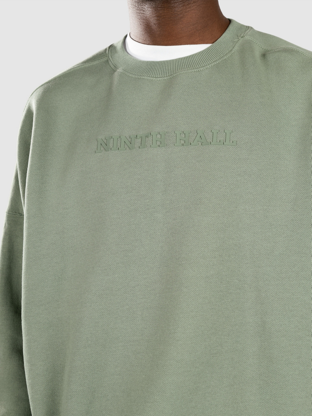 Ninth Hall Oversized Logo Sweater green