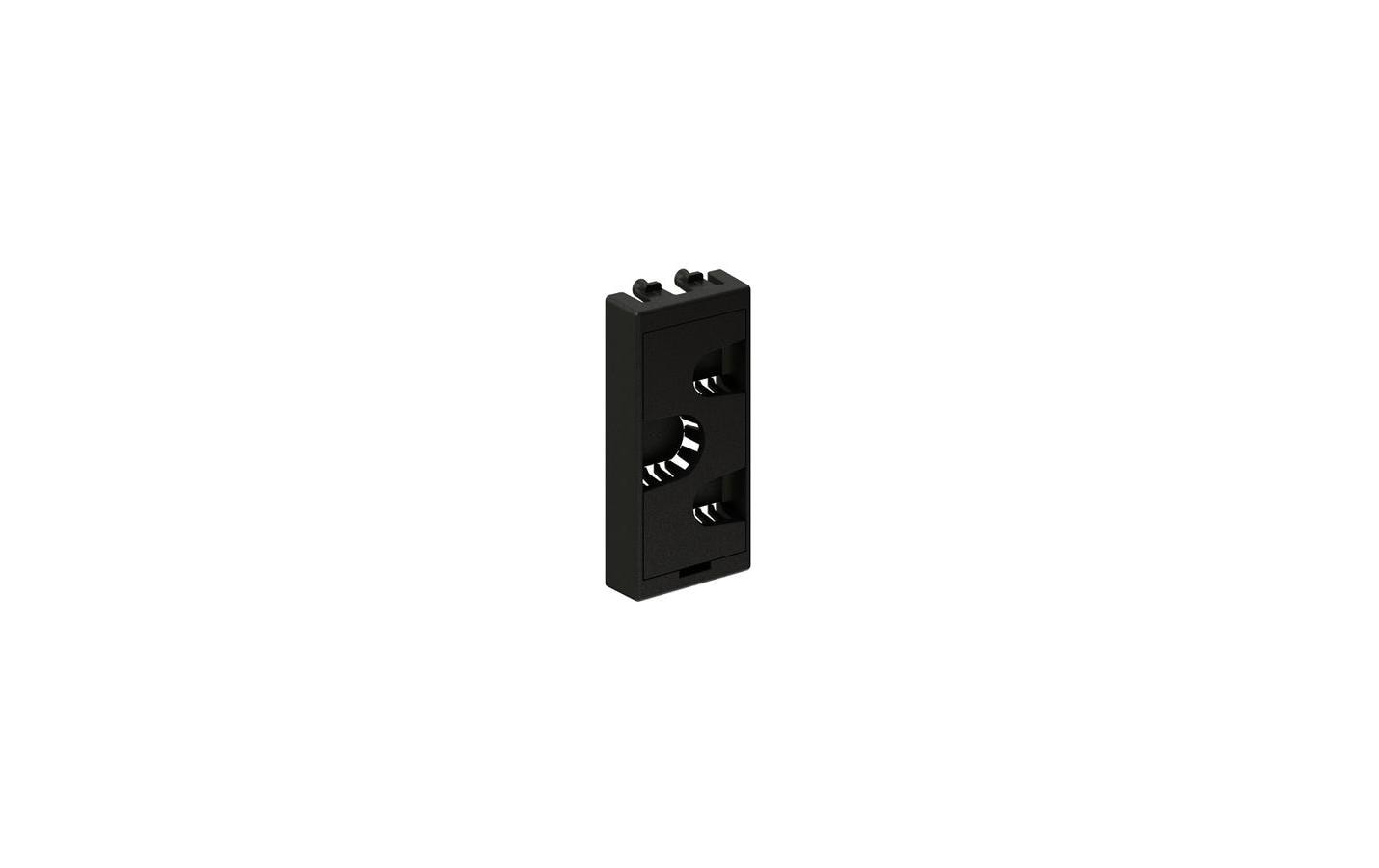 Kabeldurchführung 45 x 22.5 mm, AnthrazitKabeldurchführung mit 3 Plätzen