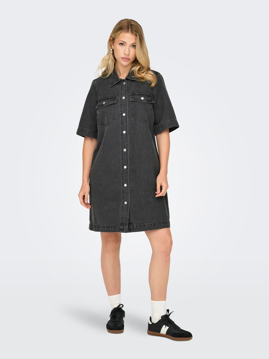 ONLBELLE Kurzes Kleid Washed Black
