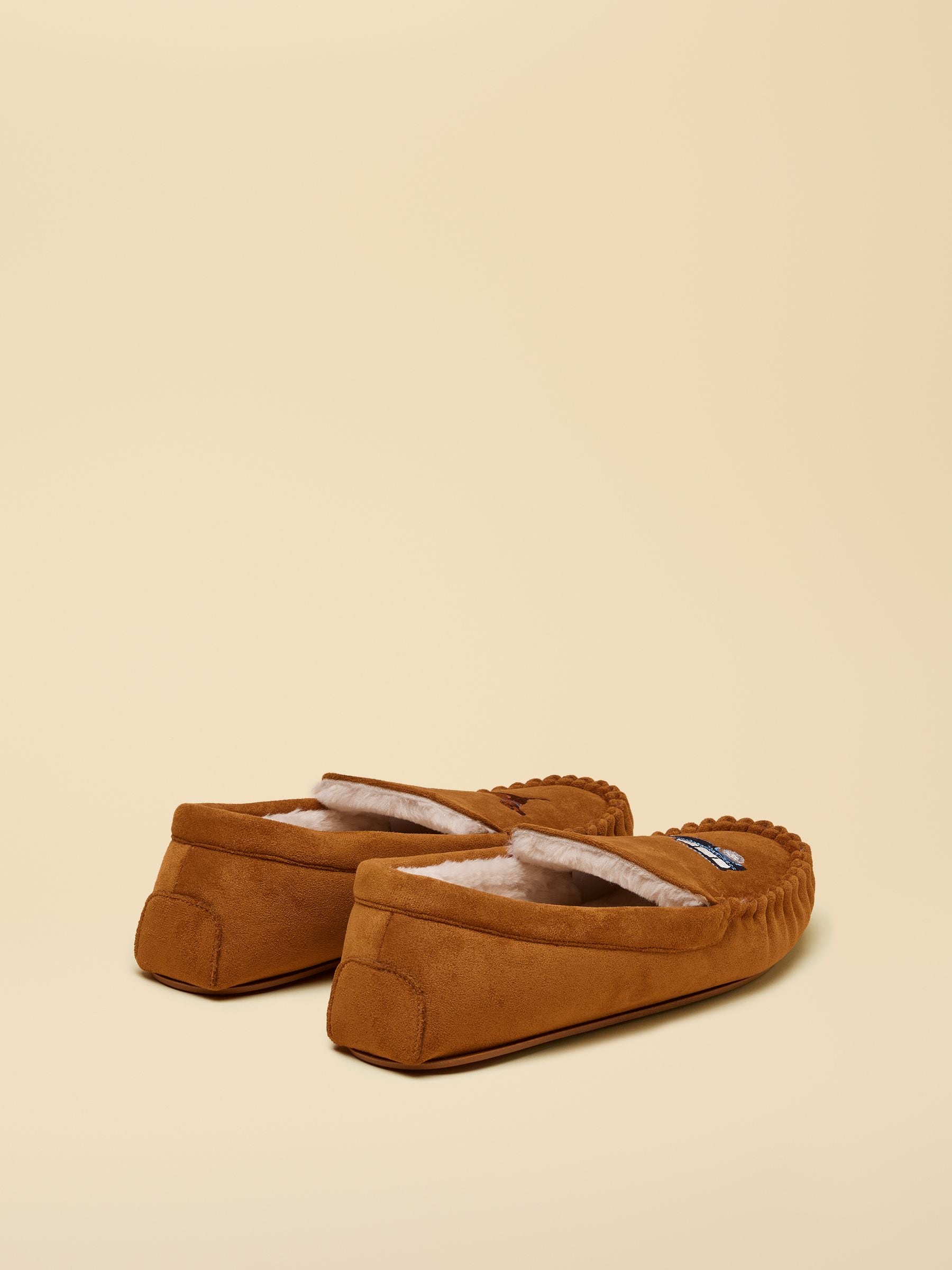 Joules Men's Winchester Embroidered Moccasin Slipper