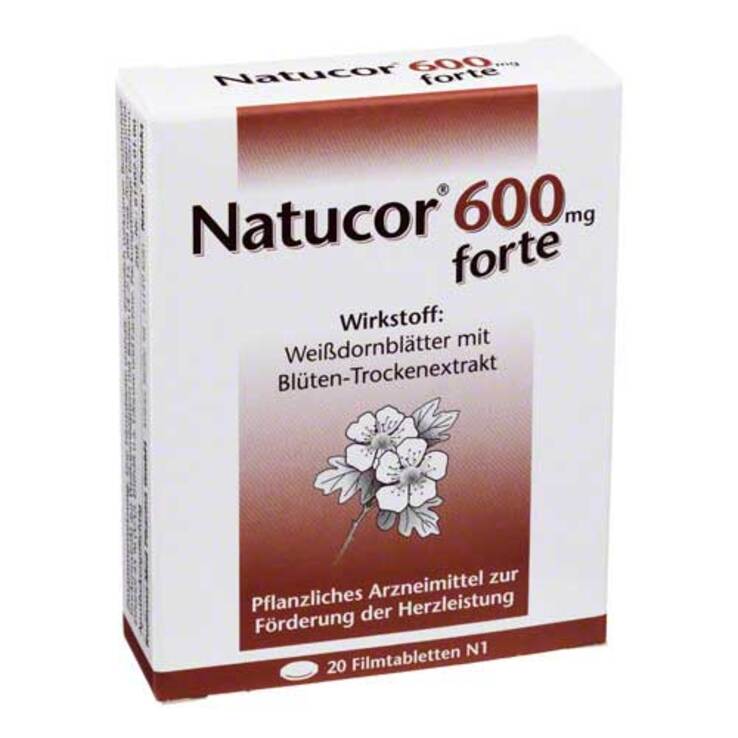 Natucor 600 mg forte Filmtabletten, 20 St