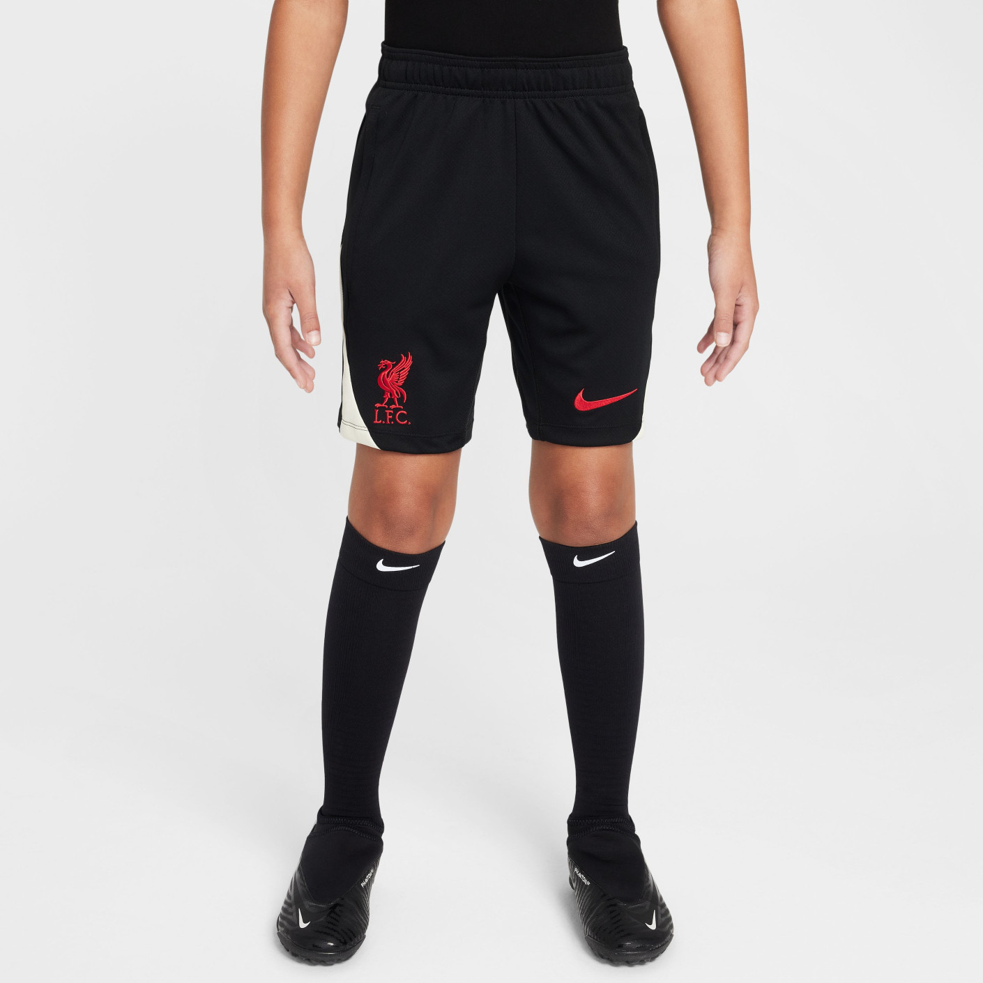 Nike Liverpool Strike Trainingsset 2024-2025 Kids Zwart Gebroken Wit Rood