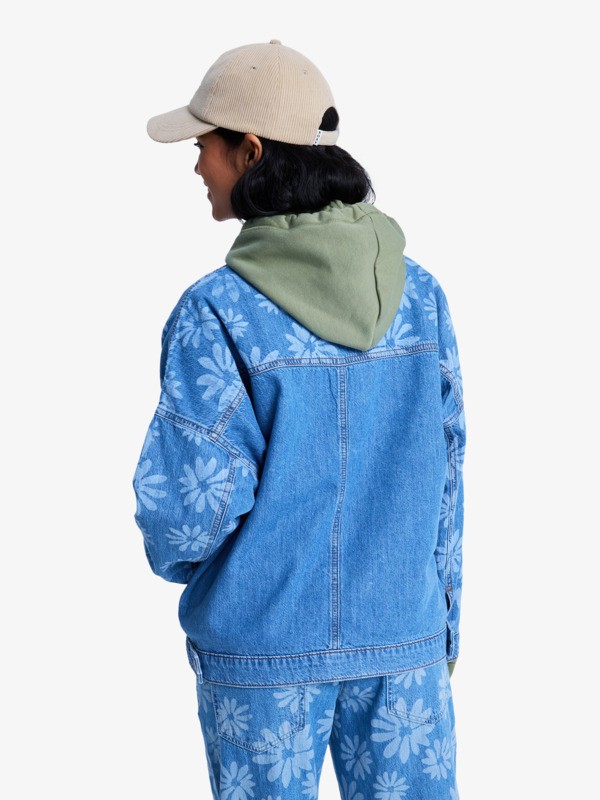 Salty Horizon Veste en denim Bleu Femme
