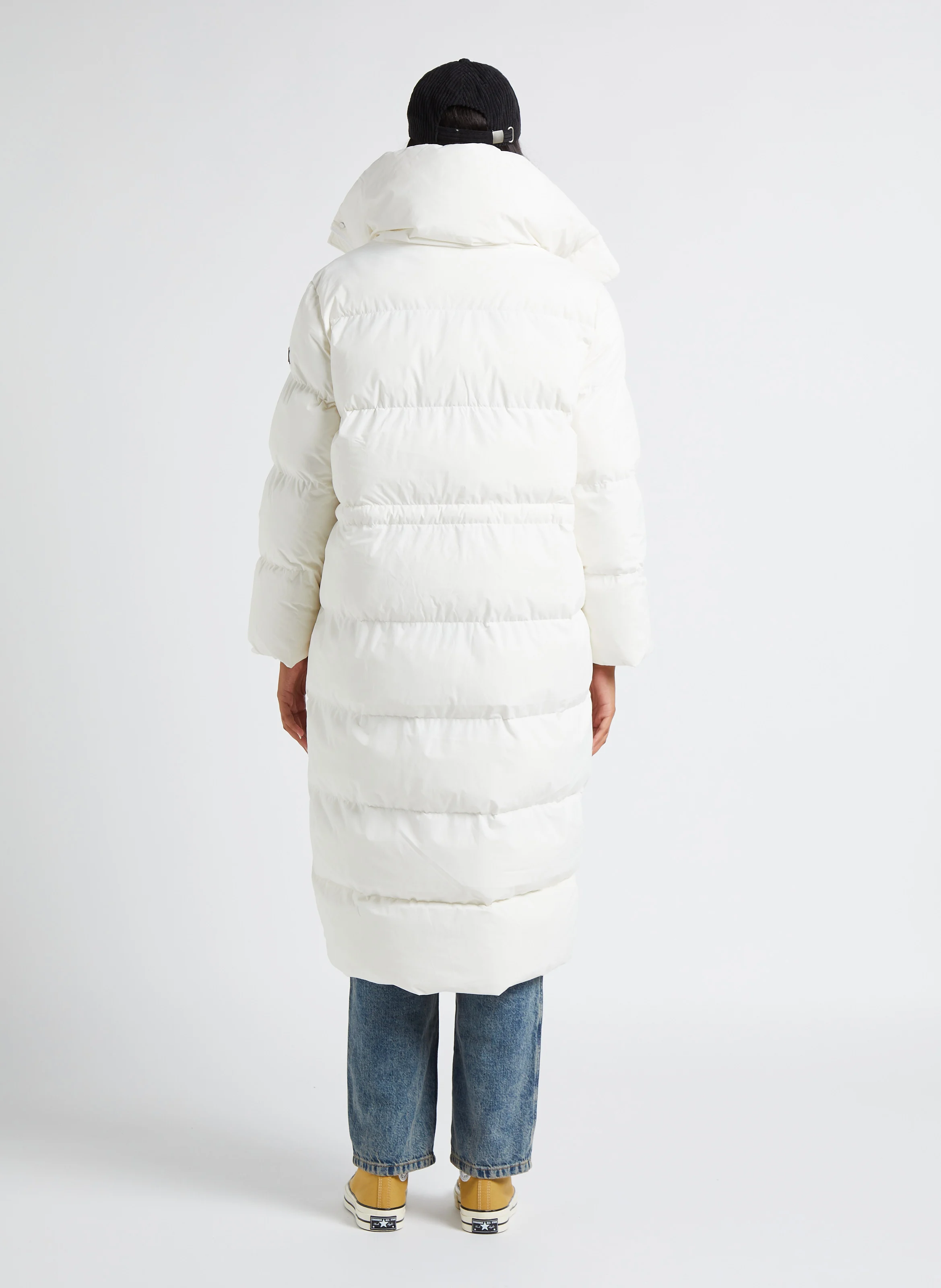 Doudoune longue col montnat | Blanc