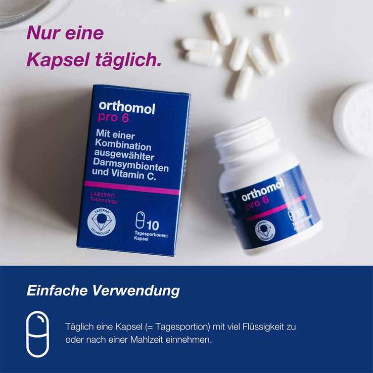 Orthomol pro 6 Kapseln, 10 St