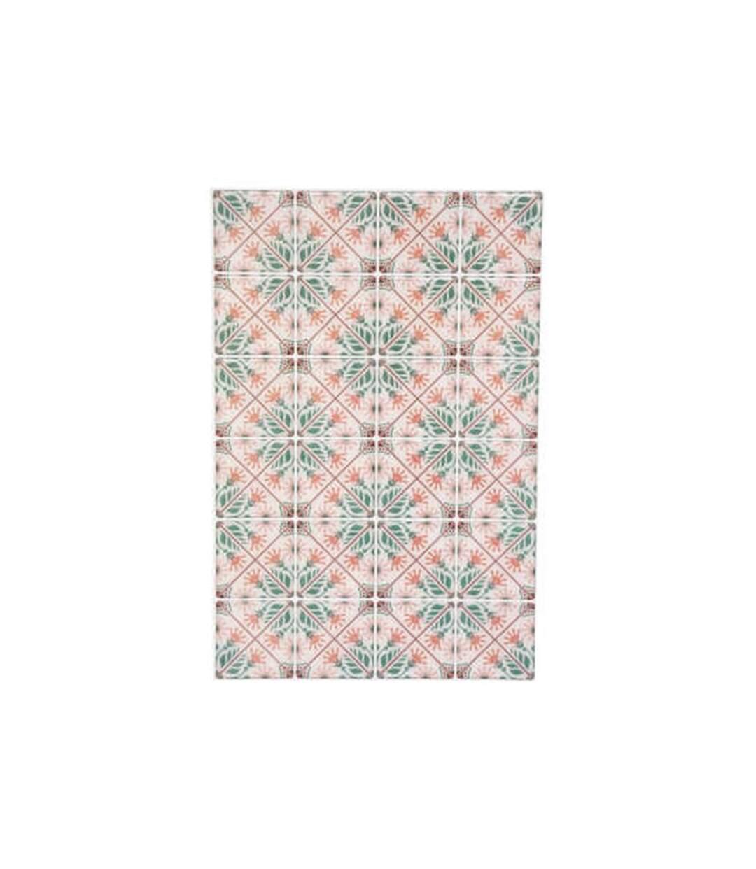 Lot de 2 Stickers Caro Mosaic 20x30cm Multicolore