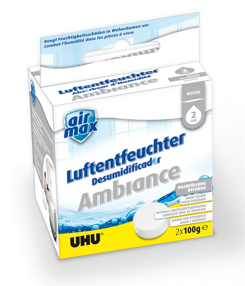 Uhu Luftentfeuchter Tabs<br>2 × 100 g, Tabs, neutral