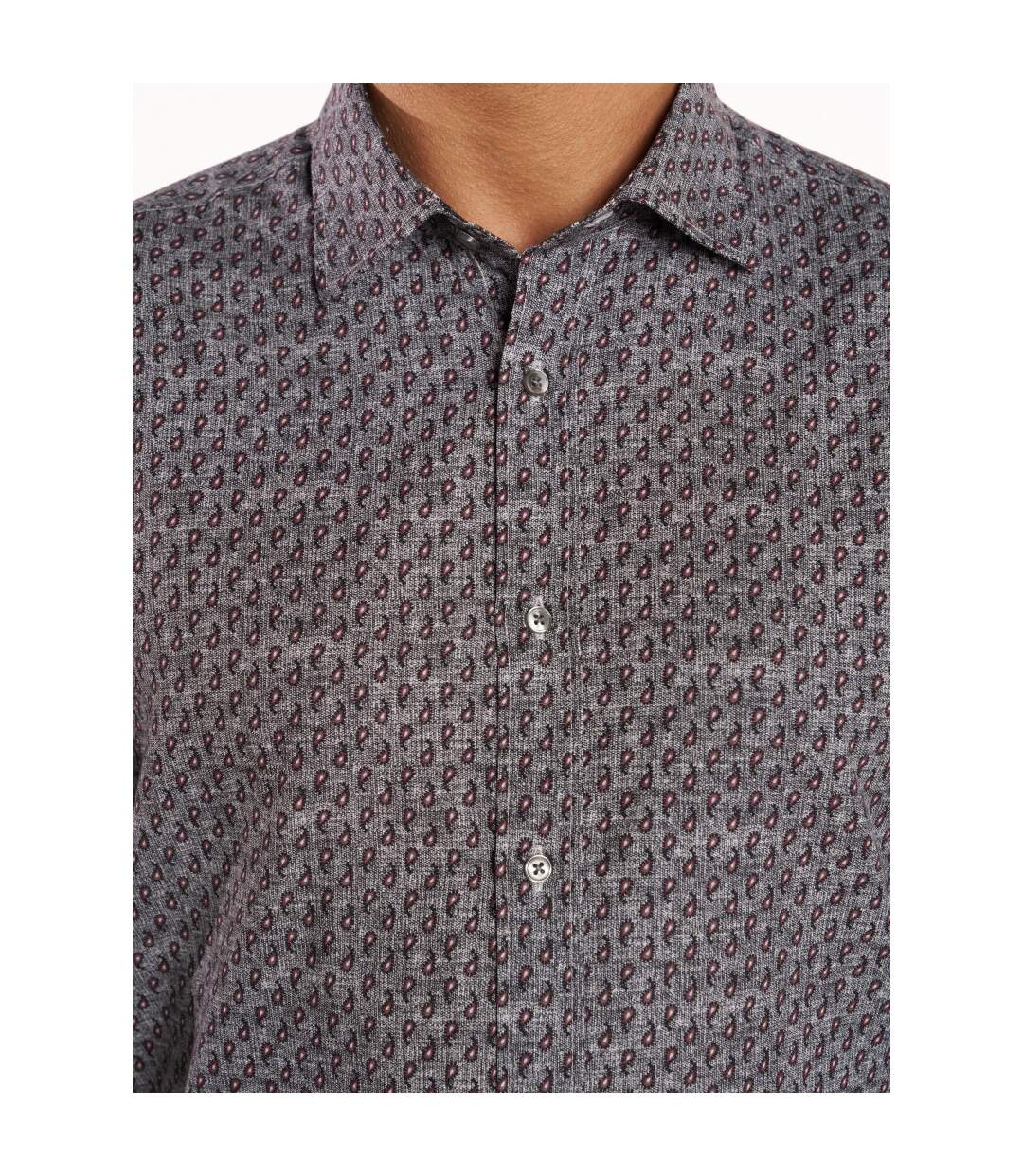 Chemise imprimée col ville