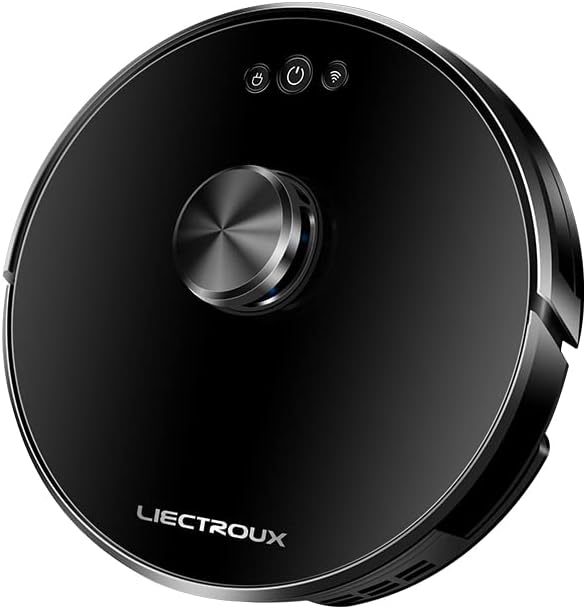 Liectroux M7S Pro - 4000Pa - Saugroboter mit Wischfunktion - Schlank - Saugroboter - Intelligente Navigation - Funktioniert mit App und Alexa und  Home - Schwarz