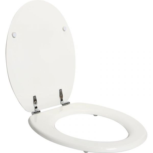 Sensea Tampa de Sanita Pop Oval Branca Brilho