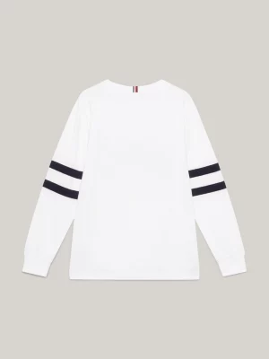 Camiseta de manga comprida com o logotipo da universidade