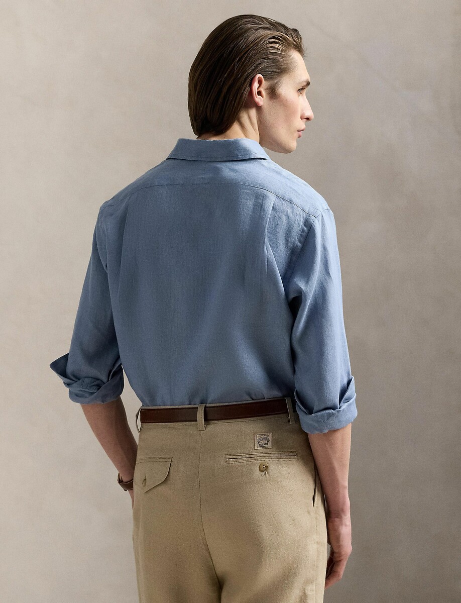 POLO RALPH LAUREN<br>Camisa de linho ajustada