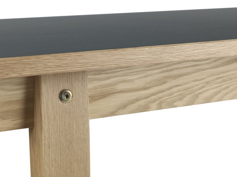 Normann Copenhagen Slice Linoleum salontafel 100x40 creme
