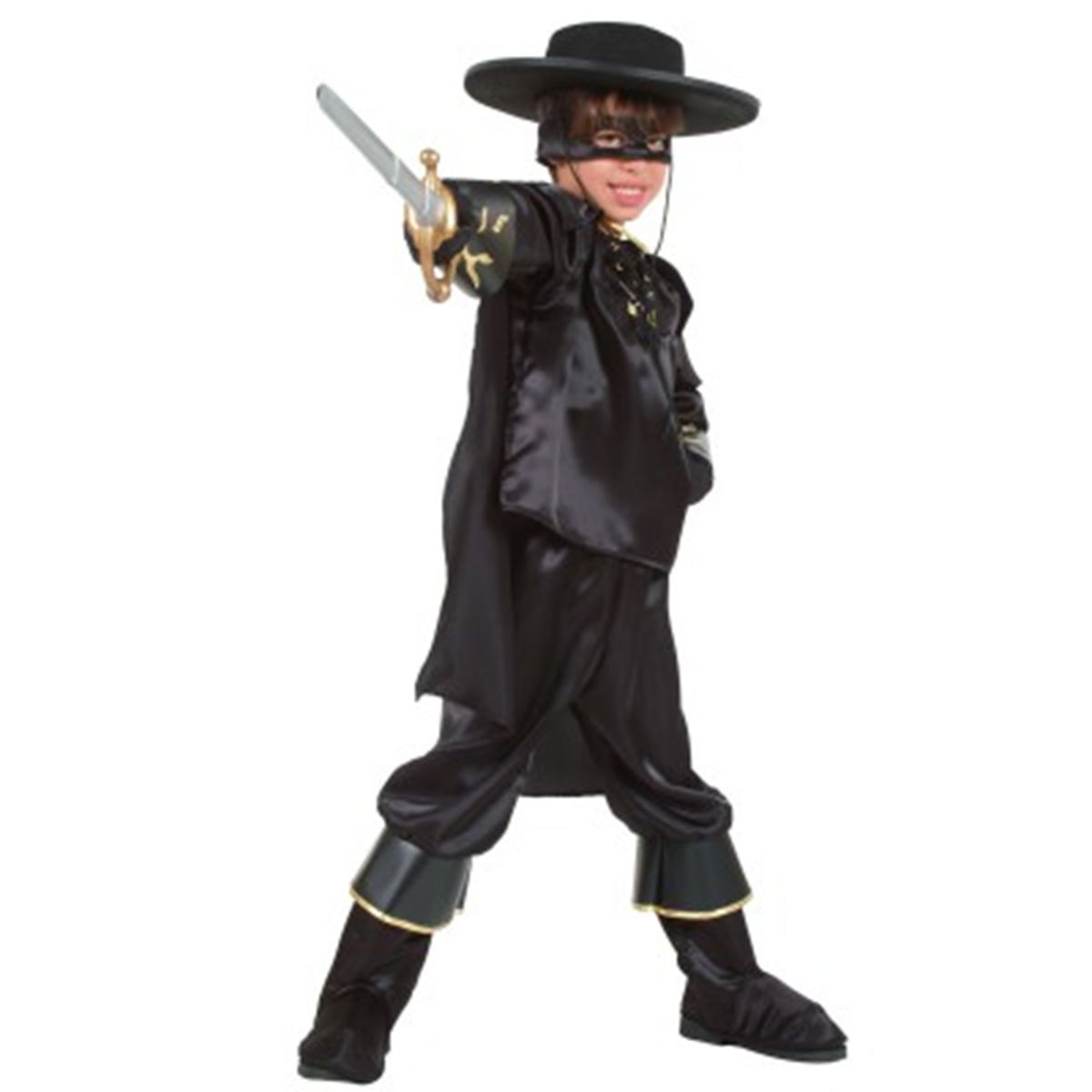 Panoplie cavalier noir 8-10 ans