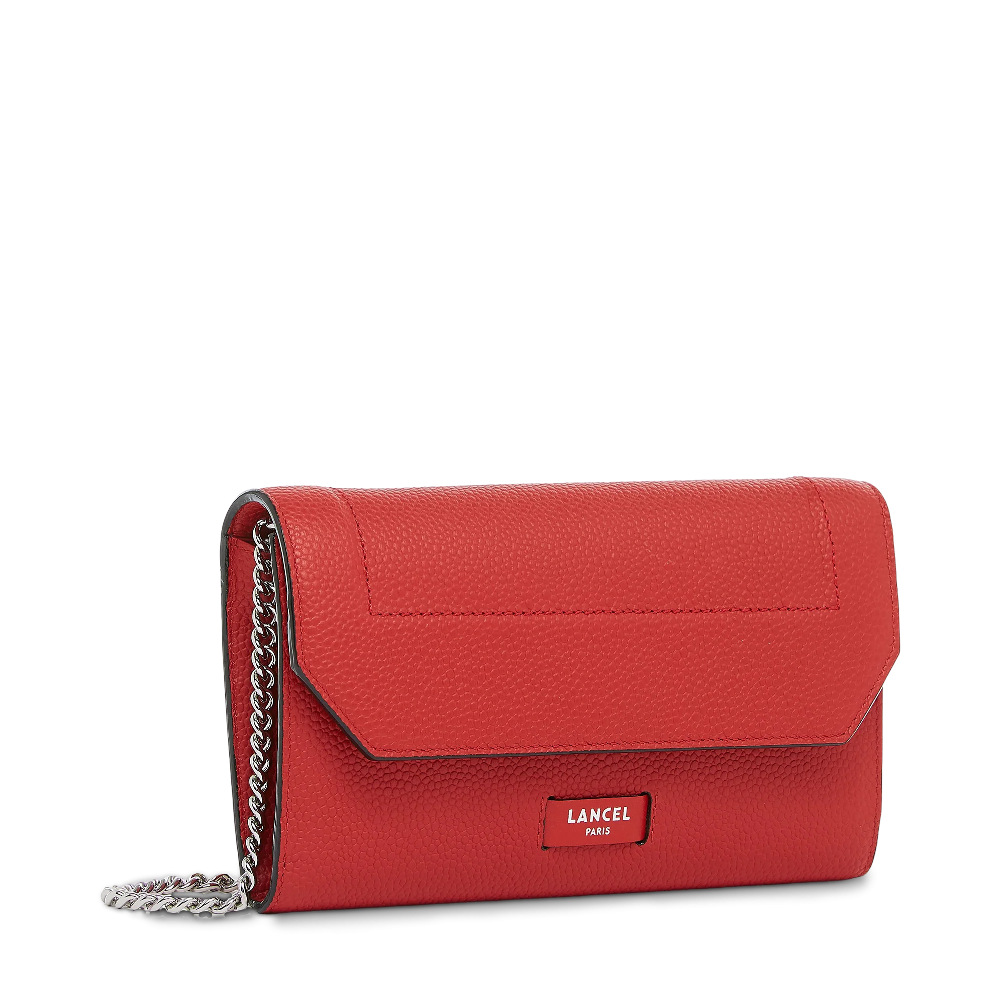 Portefeuille chaîne Ninon de Lancel-Rouge Lancel