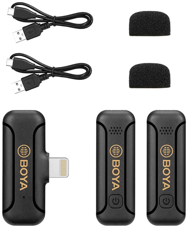 BOYA BY-WM3T2-D2 Lightning tokanals trådløs mikrofon