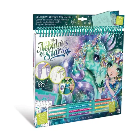 Nebulous Stars Kreatives Skizzenbuch -Fantasiepferde Wasser