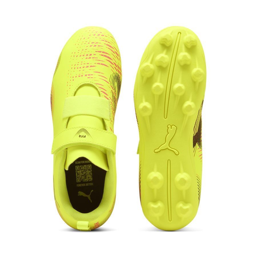 FUTURE 8 PLAY V FG/AG RB Jr Yellow Alert-PUMA Black-Sun Struck