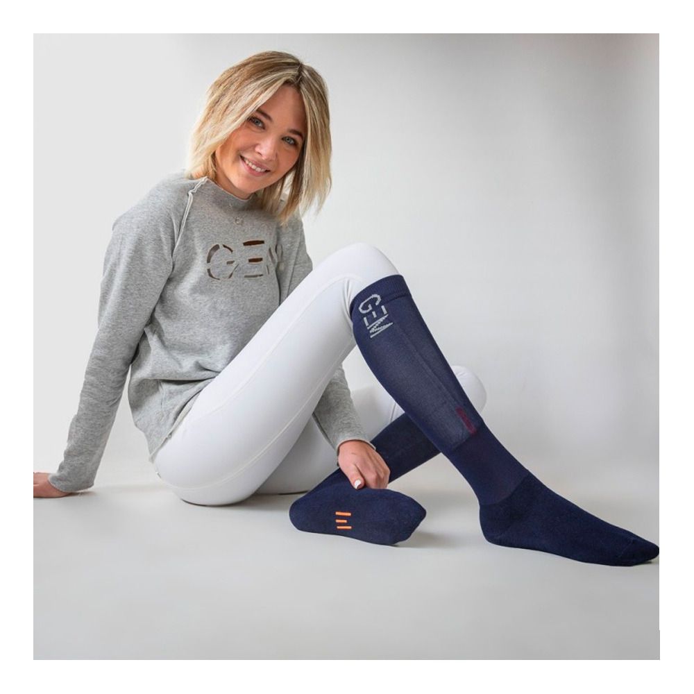 Gem WINTER - Chaussettes équitation marine