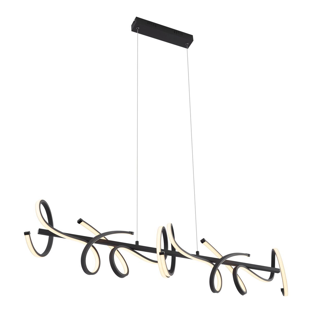 Design hanglamp zwart langwerpig 3-staps dimbaar - Krisscross