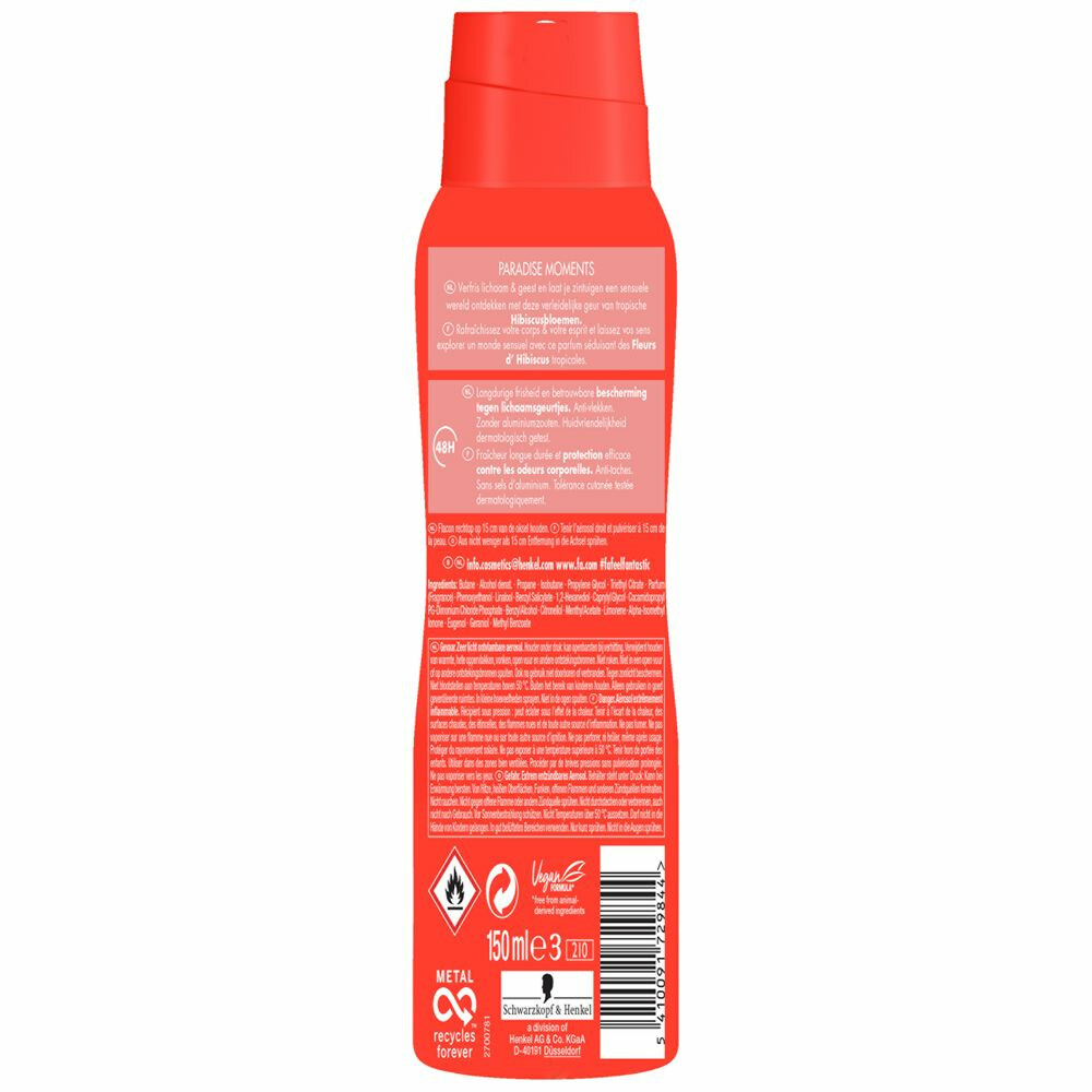6x Fa Deodorant Spray Paradise Moments150 ml