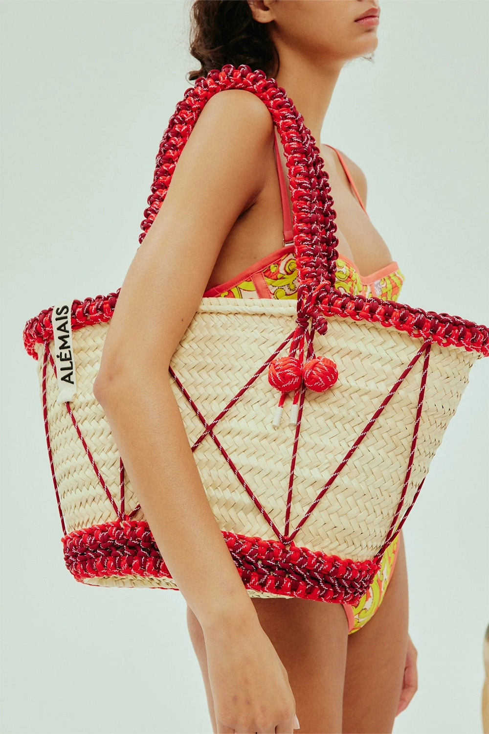 Lalo macrame cord maxi basket