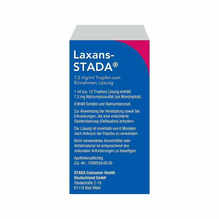 Laxans-STADA 7,5 mg Tropfen zum Einnehmen, 15 ml