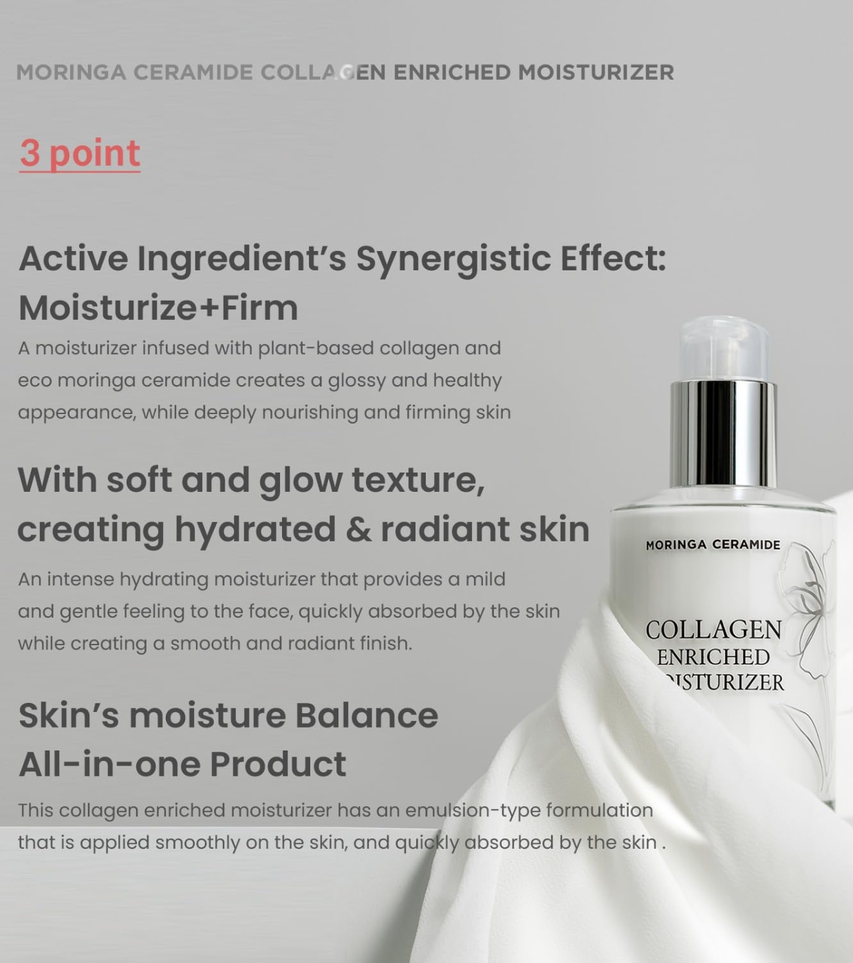 Heimish - *Moringa Ceramide* - Creme Facial de Colágeno Collagen Enriched Moisturizer