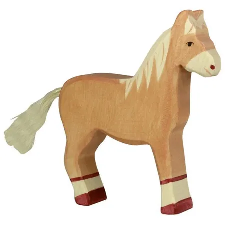 Pferd, stehend, hellbraun