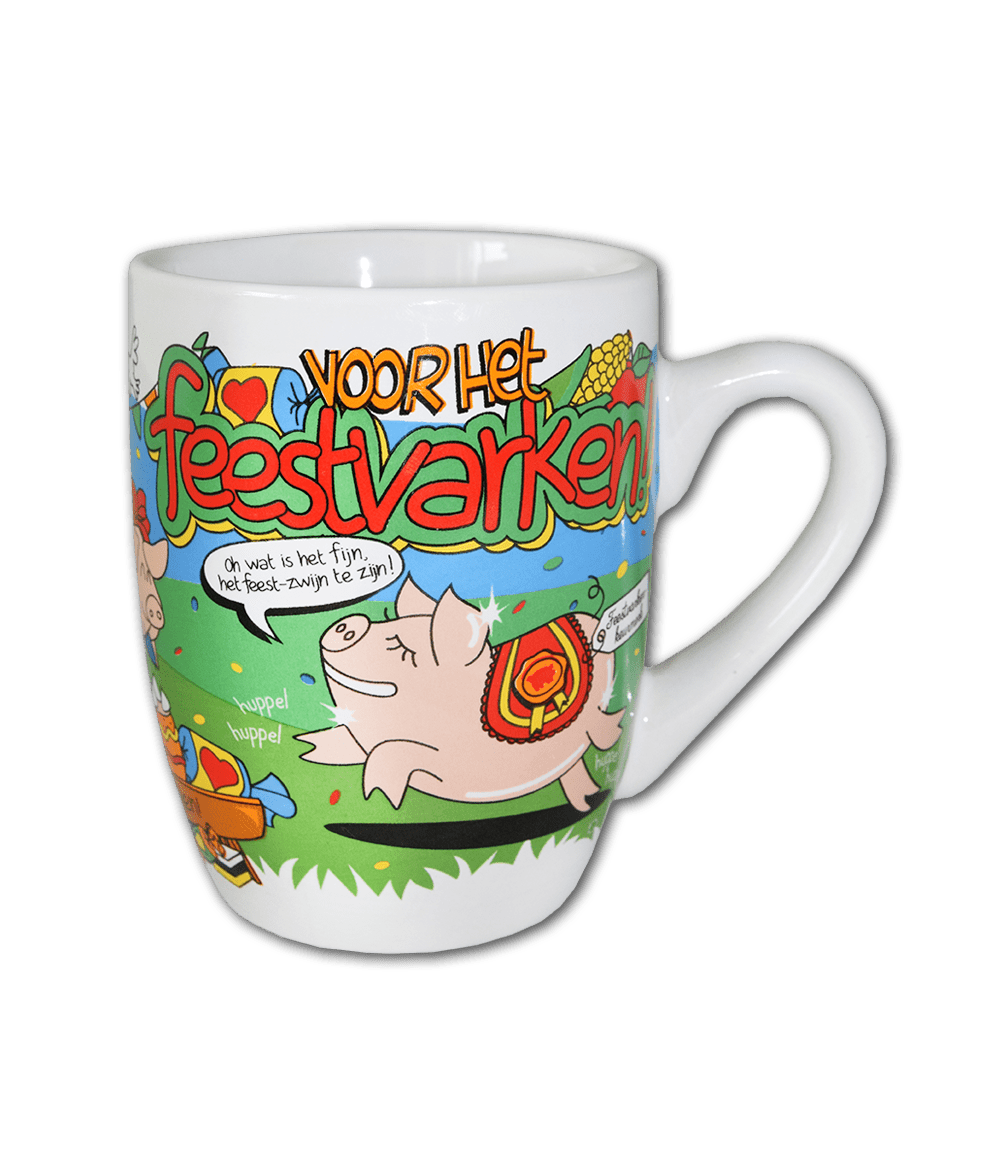 Mok Feestvarken 12cm