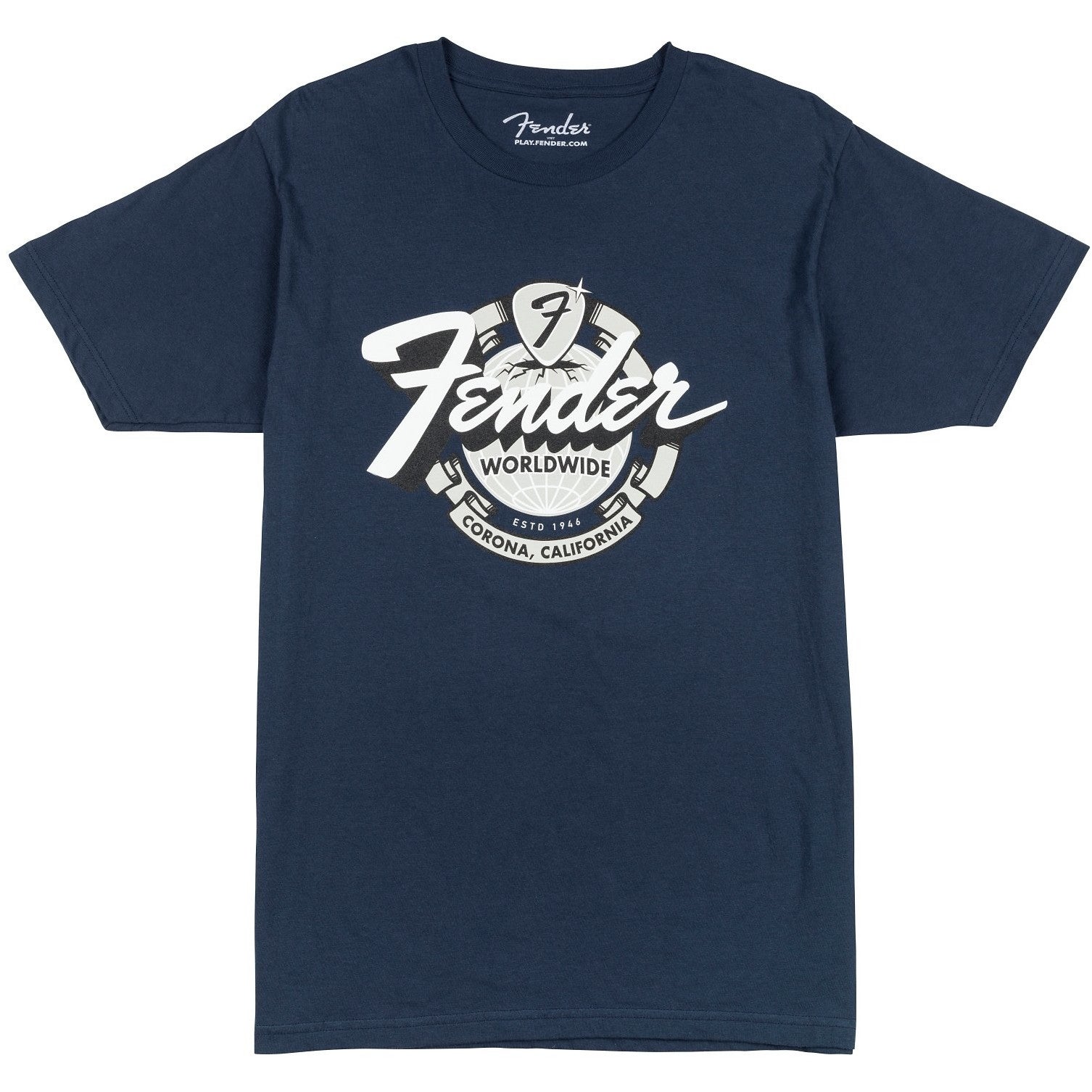 Fender World Wide Tee Vintage Navy L