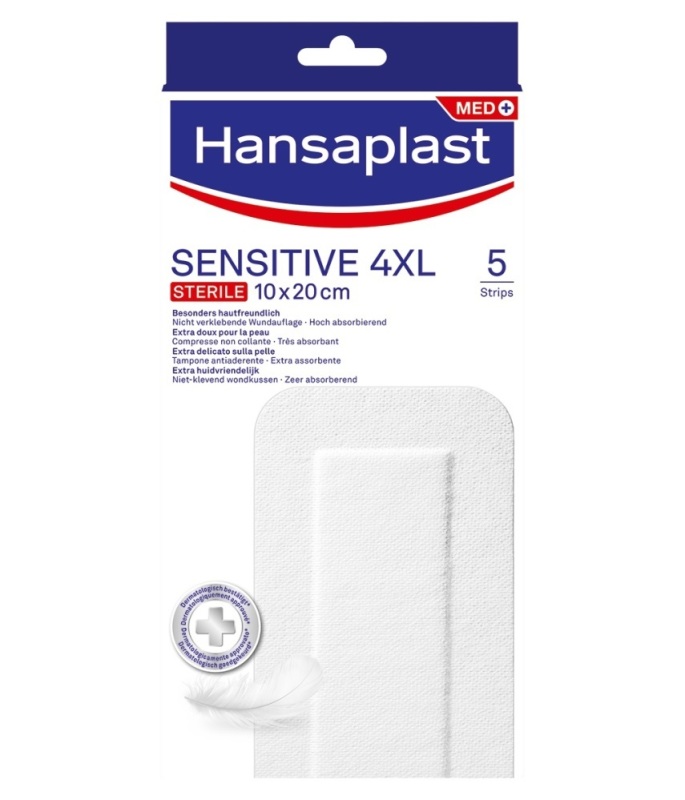 Hansaplast Pleisters sensitive 4XL 5 Stuks
