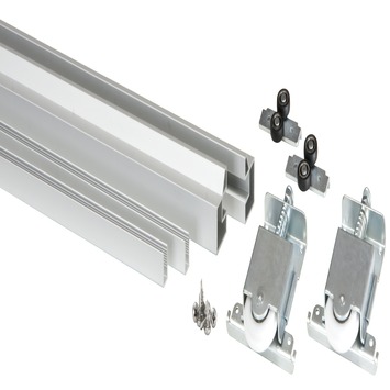 StoreMax schuifdeur pakket t.b.v. R60 metaal zilver