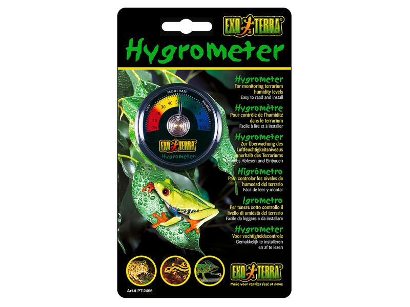 Exo Terra Hygrometer Analog Analoger Hygrometer in runder Ausführung