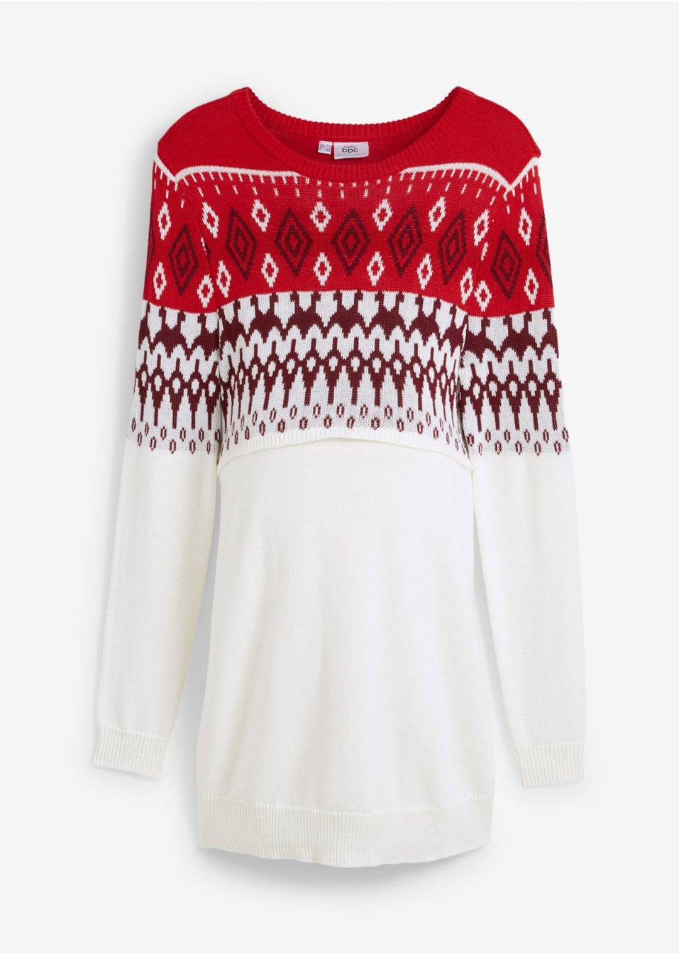 Pull de grossesse et d'allaitement en maille