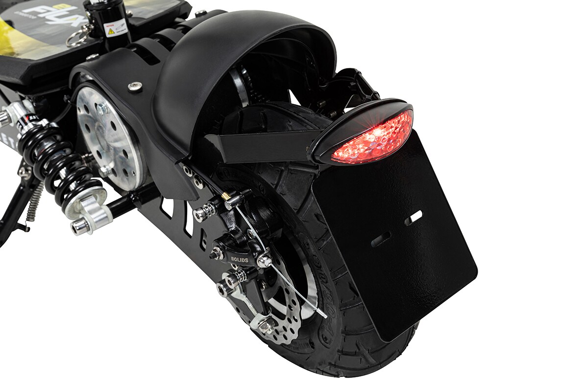 eFlux Street 20 E-Scooter mit Straßenzulassung, 20 km/h, 500 Watt, Elektroroller mit Sitz, klappbar (Schwarz)