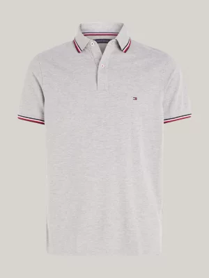 Polo de algodão orgânico com corte slim