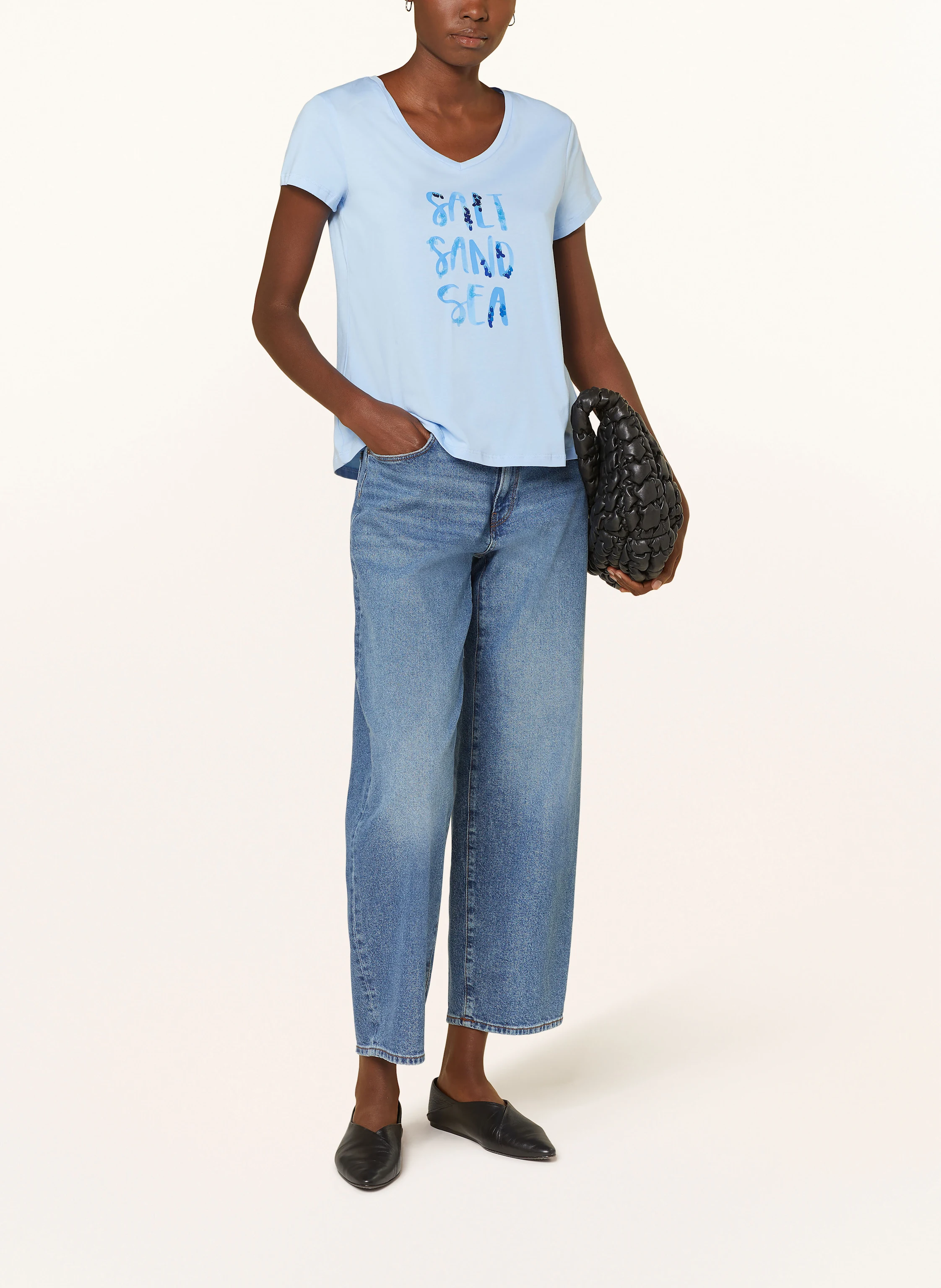 MORE & MORE T-Shirt mit Pailletten