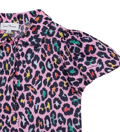 Little Marc Jacobs Kleid - The Prom Dress - Pink m. Leopardprint