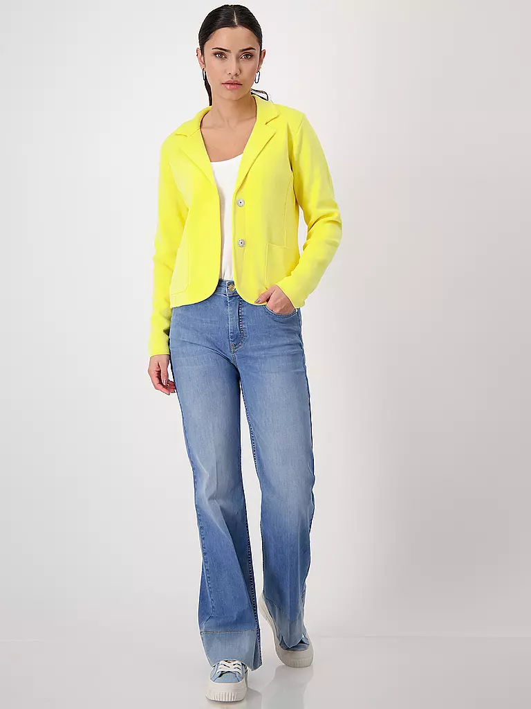 MONARI Jerseyblazer gelb