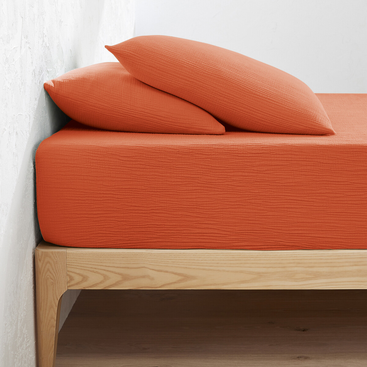 LA REDOUTE INTERIEURS<br>Lençol de baixo liso em tetra, dobrável 30cm, Kumla