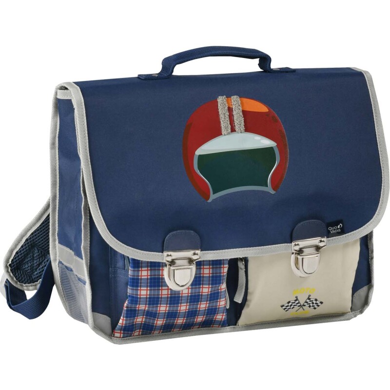 Quo Vadis - Cartable scolaire - Louise & Arthur - Multicolore - 38x30x14 cm - Toile (polyester) - 2 compartiment(s) - Avec bretelles et poignée
