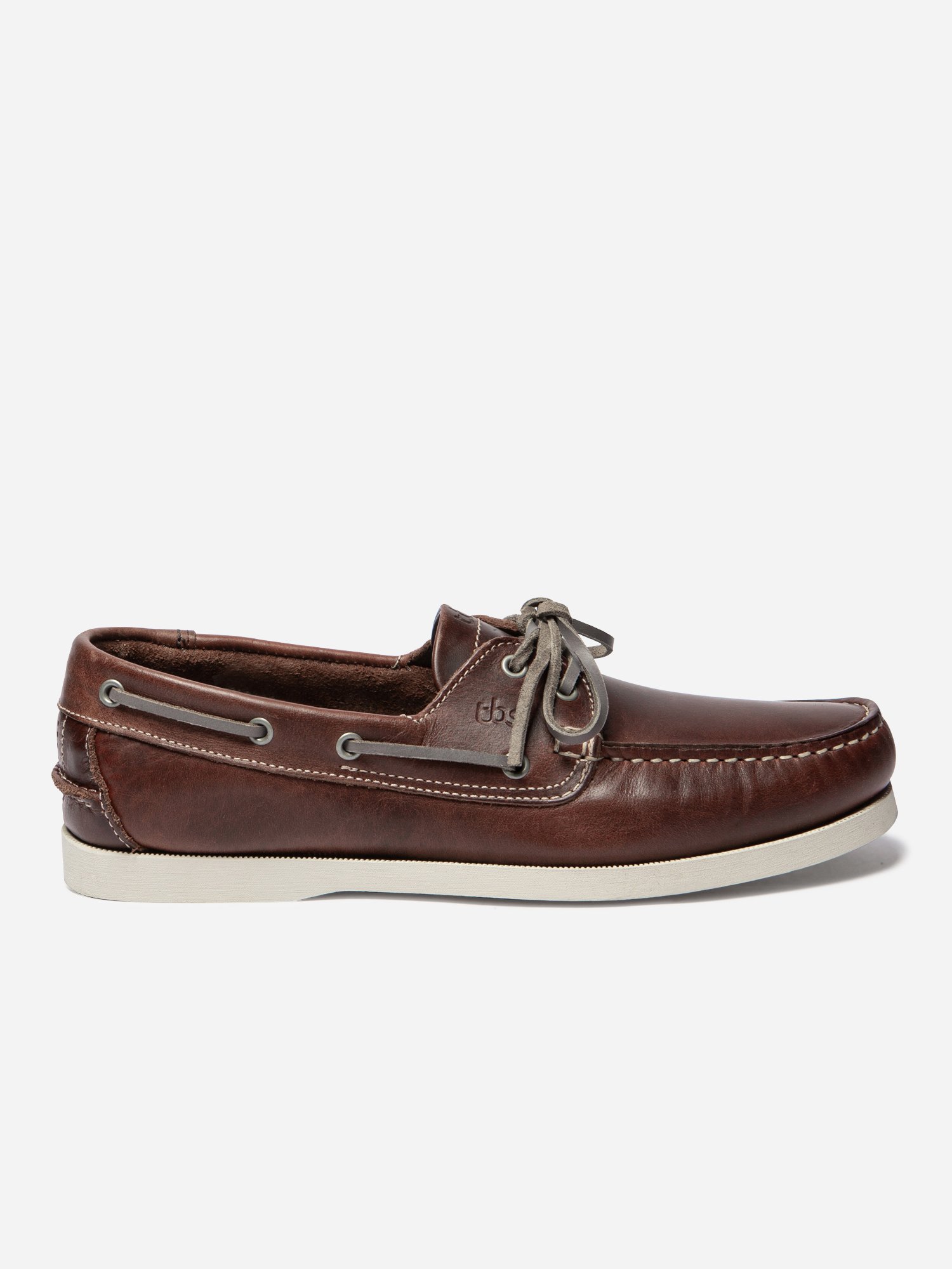 Chaussures Bateau Homme Cuir Acajou