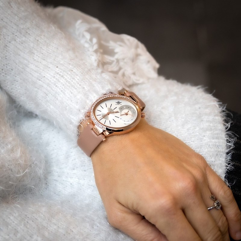 Montre Femme M. JOHN bracelet Cuir Marron