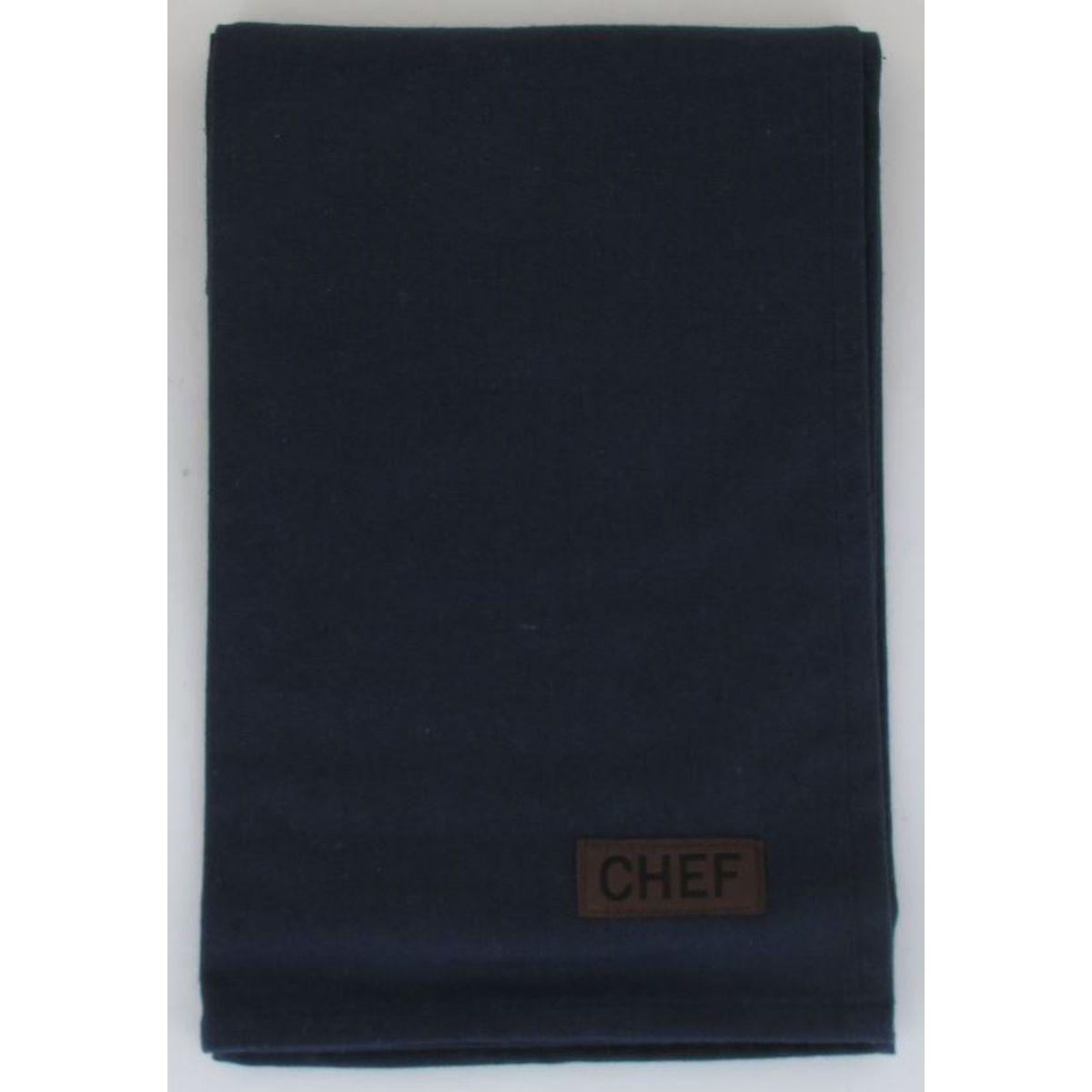 TORCHON CHEF 50X70CM COTON BLEU